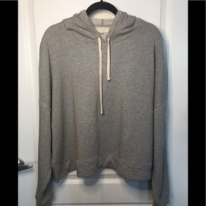 Women’s Madewell Cropped Grey Hoodie Size XXL